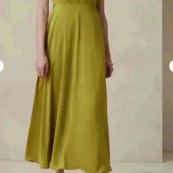 BANANA REPUBLIC PINTUCK BODICE MAXIh DRESS - Picture 3 of 9